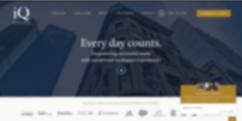 coworking space website blurry